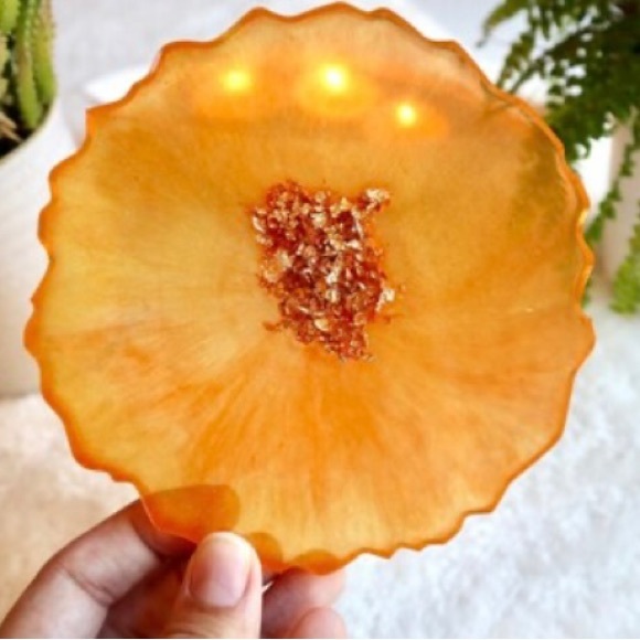 Gemstone Coaster - agate shape in various colours - Picture 3 of 11